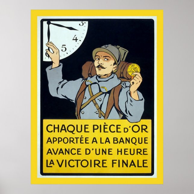 French Vintage World War 1 Poster (Front)