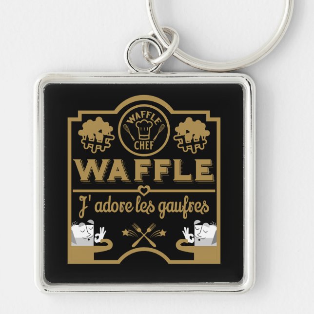 French Waffles Keychain (Front)