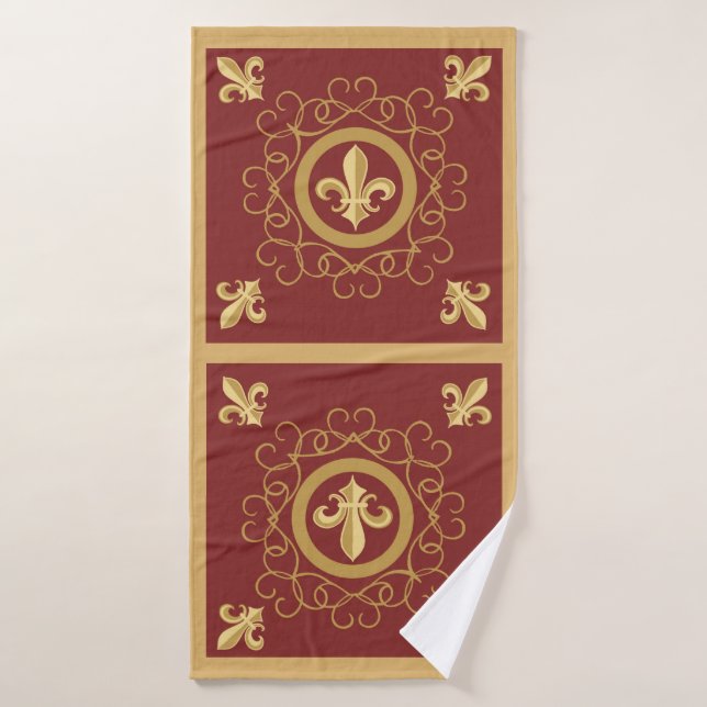 French Wine Bath Towel (Bath Towel)