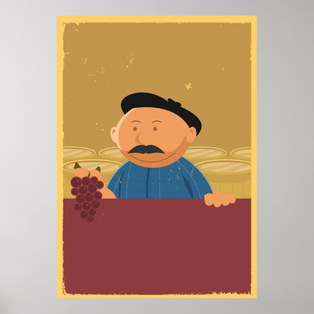 French Winemaker Poster (Front)