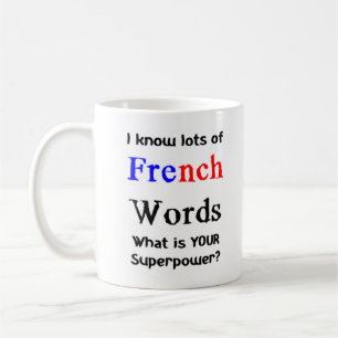 french words coffee mug