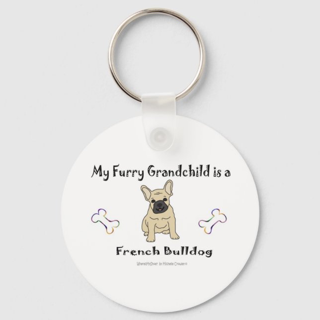 FrenchBulldogFawn Keychain (Front)