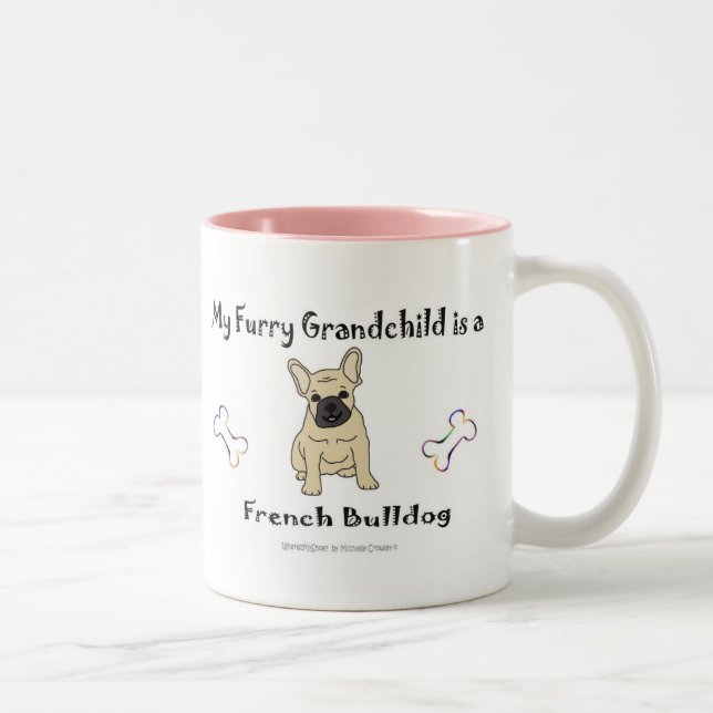 FrenchBulldogFawn Two-Tone Coffee Mug (Right)