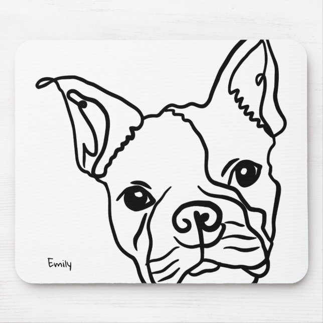 Frenchesque Elegance Mouse Pad (Front)