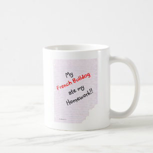 Frenchie Ate My Homework Coffee Mug