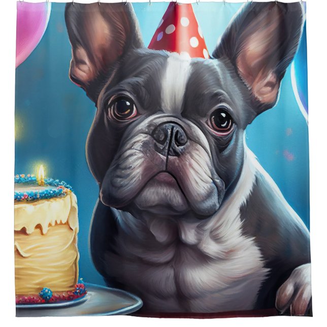 Frenchie Birthday Bash: A Cute French Bulldog (Front)
