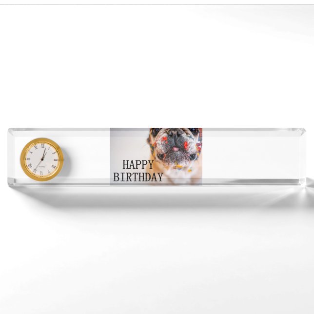 frenchie birthday nameplate (Front)