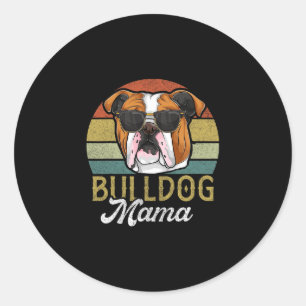 Frenchie Bulldog Mama Dog Mom Classic Round Sticker