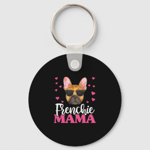 Frenchie Bulldog Mama Keychain