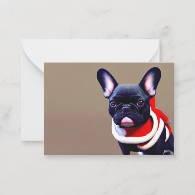 Frenchie Christmas Card (Front)