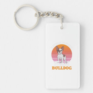 Frenchie Clos Gift I Speak Fluent French Bulldog Keychain