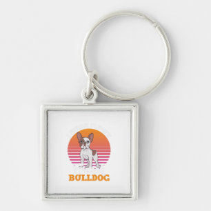 Frenchie Clos Gift I Speak Fluent French Bulldog Keychain