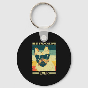 Frenchie Dad Design Men Father French Bulldog Love Keychain