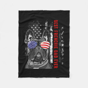 Frenchie Dad Ever Daddy French Bulldog Dog Lover O Fleece Blanket