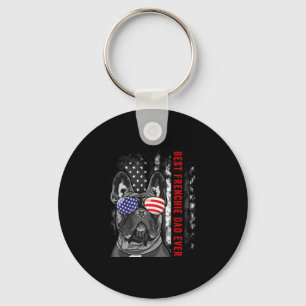Frenchie Dad Ever Daddy French Bulldog Dog Lover O Keychain