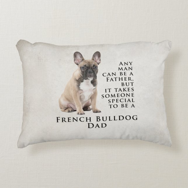Frenchie Dad Pillow (Front)
