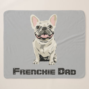 Frenchie Dad Sherpa Blanket