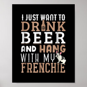 Frenchie Dad T Funny French Bulldog Lover Gift Poster