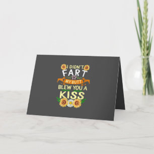 Frenchie Didn't Fart Butt Kiss Dog Mom Mama Holiday Card