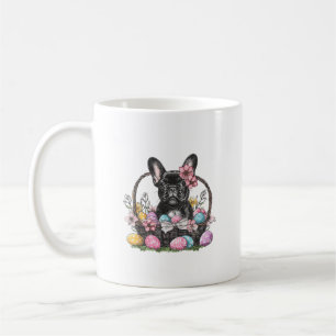 Frenchie Dog Easter Frenchie Dog Eggs Artwork T-Sh Coffee Mug