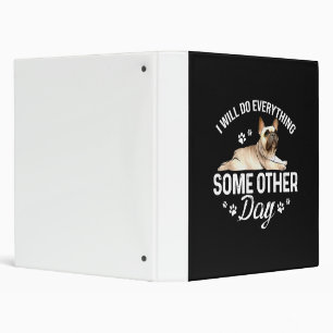 Frenchie French Bulldog Dog Lover Pet Gifts Binder