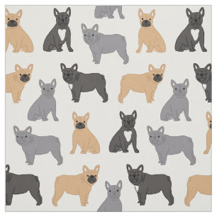 Frenchie French Bulldog Fabric - Pick Your Color!