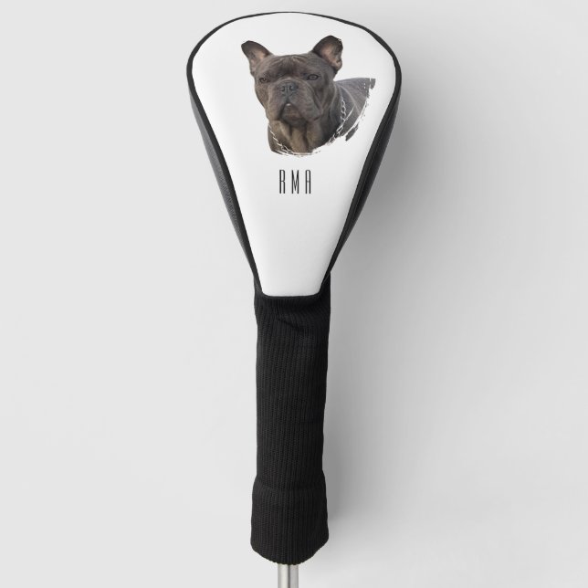 Frenchie French Bulldog Golf Head Cover (Front)