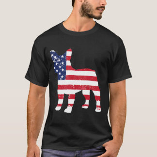 Frenchie Frenchie French Bulldog American Flag Do T-Shirt