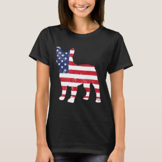 Frenchie Frenchie French Bulldog American Flag Do T-Shirt