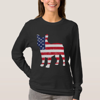 Frenchie Frenchie French Bulldog American Flag Do T-Shirt