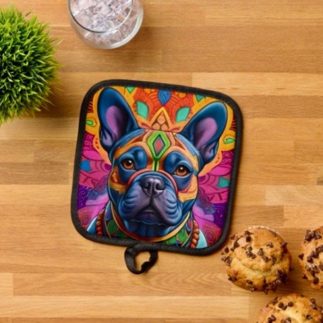 Frenchie Fun Birthday Fantasy Pot Holder (Creator Uploaded)