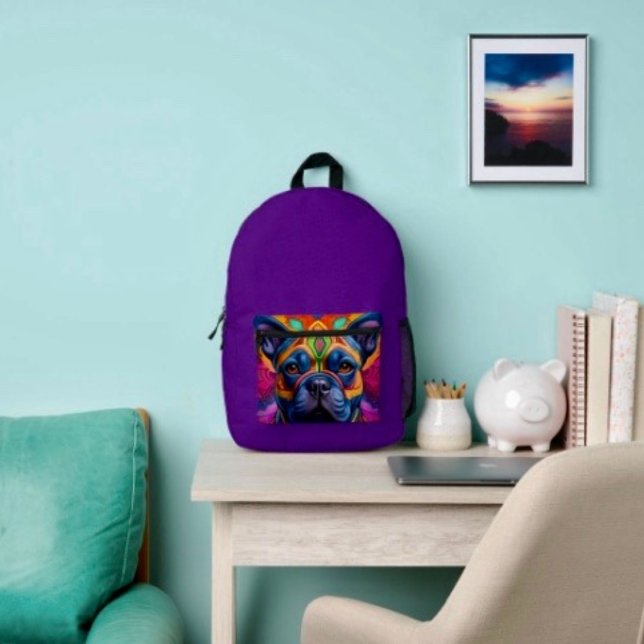Frenchie Fun Birthday Fantasy  Printed Backpack (Creator Uploaded)
