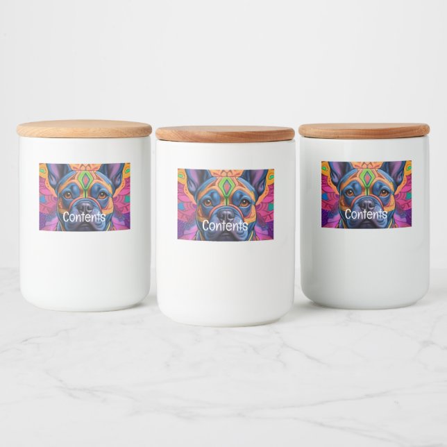 Frenchie Fun  Food Label (Bottles)