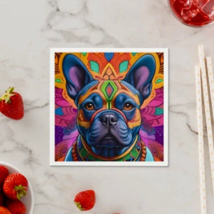 Frenchie Fun  Napkin