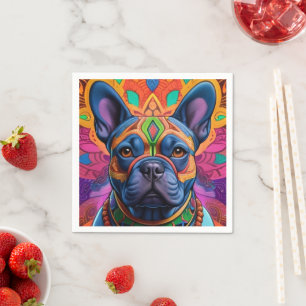 Frenchie Fun  Napkin