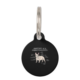 Frenchie Gift   Anatomy Of A French Bulldog Pet Tag