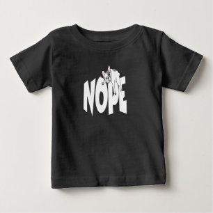 Frenchie Gift Cute Nope French Bulldog Baby T-Shirt