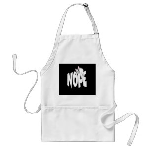 Frenchie Gift Cute Nope French Bulldog Standard Apron
