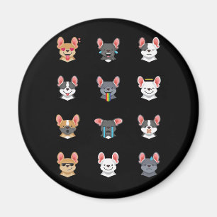 Frenchie Gift   Emotional Face French Bulldog Magnet