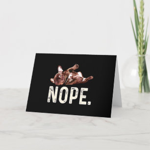 Frenchie Gift   French Bulldog Nope. Card
