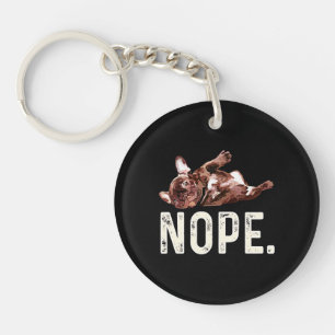 Frenchie Gift French Bulldog Nope. Keychain