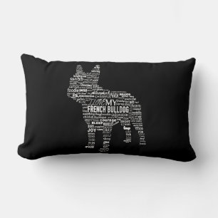 Frenchie Gift   I Love My French Bull Dog Lumbar Pillow