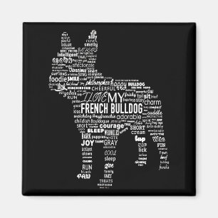 Frenchie Gift   I Love My French Bull Dog Magnet