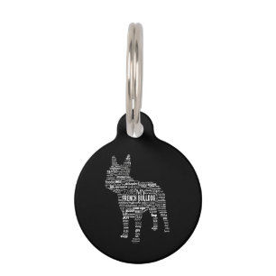 Frenchie Gift   I Love My French Bull Dog Pet Tag