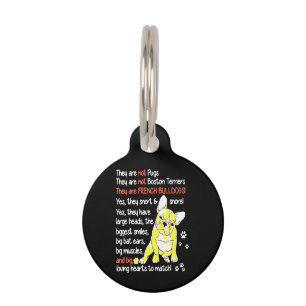 Frenchie Gift They Are French Bulldogs Gift Pet Tag