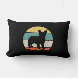 Frenchie Gift   Vintage French Bulldog Gift Lumbar Pillow