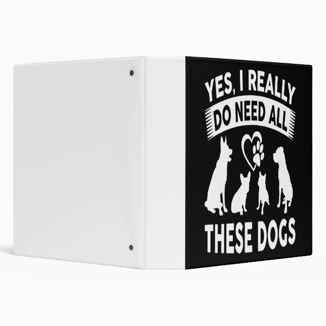 Frenchie Gift |Yes, I Really Do Need All These Dog Binder (Background)