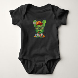 Frenchie Gift Zombie French Bulldog Baby Bodysuit