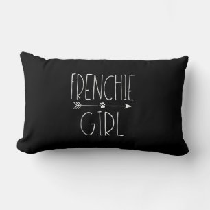 frenchie girl i love my french bulldog dog gift lumbar pillow