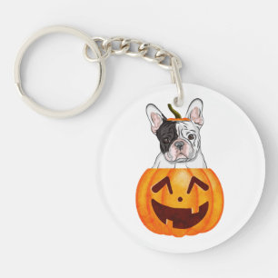 Frenchie Halloween   Keychain